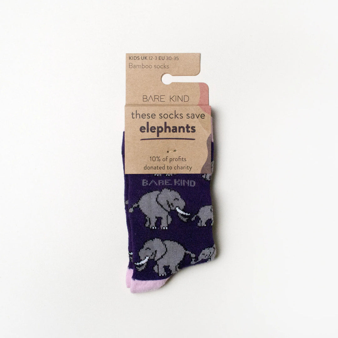 Barekind sock Kids 6-9 Elephants